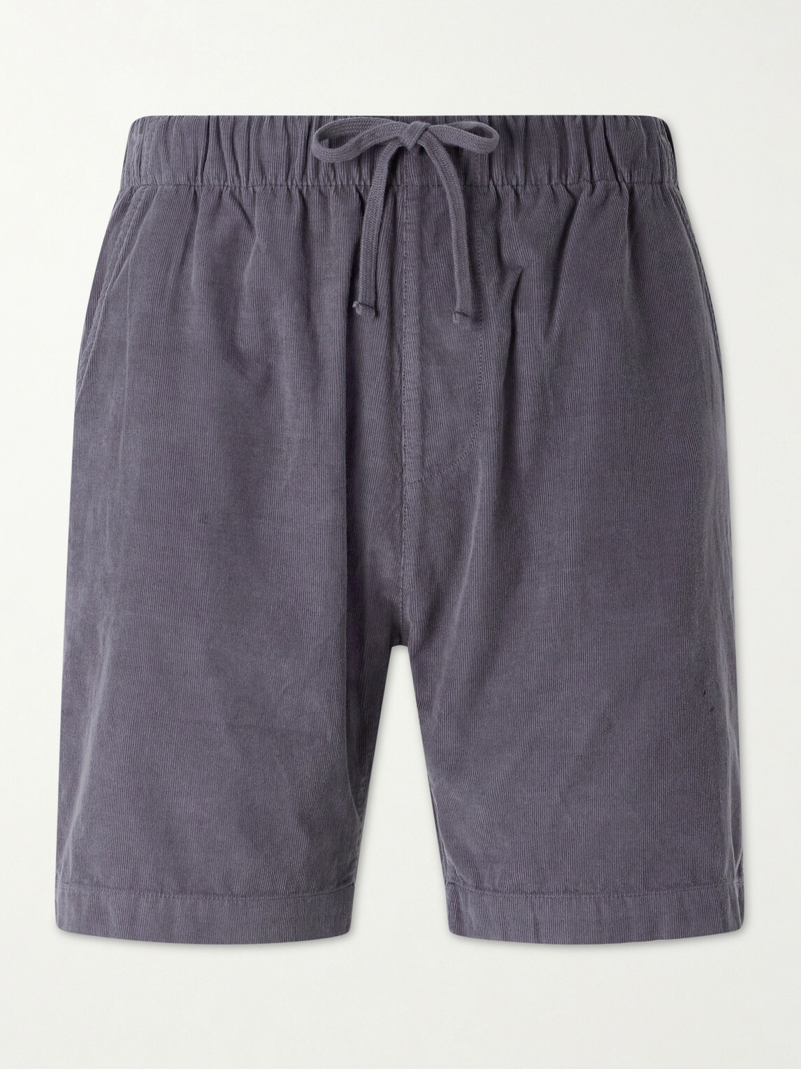 Hartford - Straight-Leg Cotton-Corduroy Shorts - Blue