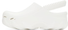 GCDS White IBEX Slippers
