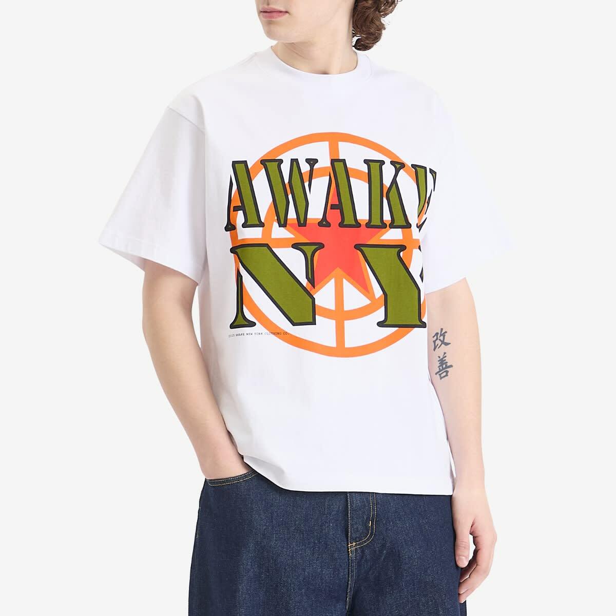 Awake NY Men's Crosshair T-Shirt in White