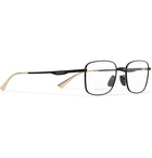 Gucci - Square-Frame Black and Gold-Tone Optical Glasses - Black