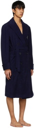 Ralph Lauren Purple Label Navy Cotton Robe