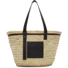 Loewe Beige and Black Basket Tote