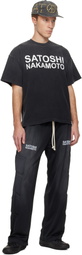 Satoshi Nakamoto Black Stencil Logo T-shirt