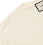 Gucci - Printed Cotton-Jersey T-Shirt - Neutrals