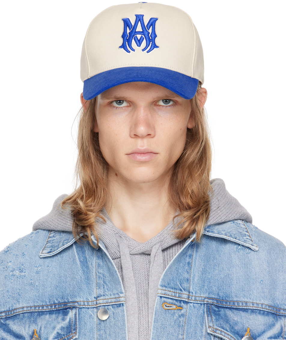 AMIRI MA Canvas Hat フルキャンバス キャップ AMIRI Off-White & Blue MA Canvas Cap Amiri