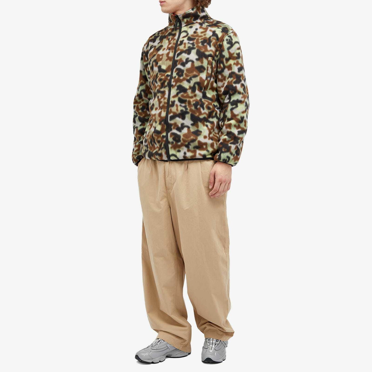 Pop Trading Company Men's Adam Reversible Fleece in Goji Berry