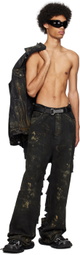 Balenciaga Black Super Destroyed Jeans