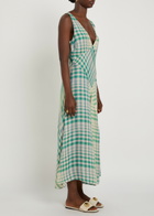 Polo Ralph Lauren Plaid Woven Midi Dress Multicoloured 1