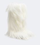 Paris Texas Napa shearling knee-high boots