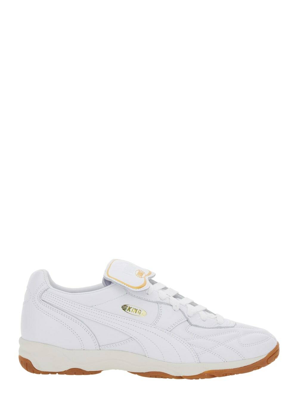 Puma king White Sneakers With Formstrip Logo Detail On The Side And Logo Patch On The Tongue In Leather Unisex