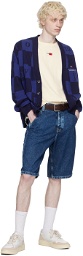 Tommy Jeans Blue Jacquard Cardigan