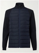 CASTORE - Bocaray Panelled Stretch-Jersey and Quilted Shell Down Jacket - Blue
