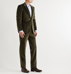 Kingsman - Cotton-Blend Corduroy Suit Trousers - Green