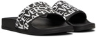Versace Kids Black Printed Slides