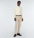 Ralph Lauren Purple Label - Mockneck cotton-blend sweater