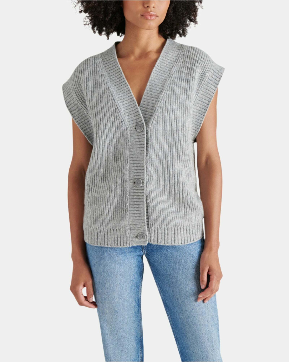 Steve Madden Giorgia Sweater Vest in Grey