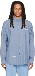 AAPE by A Bathing Ape Blue Patch Shirt