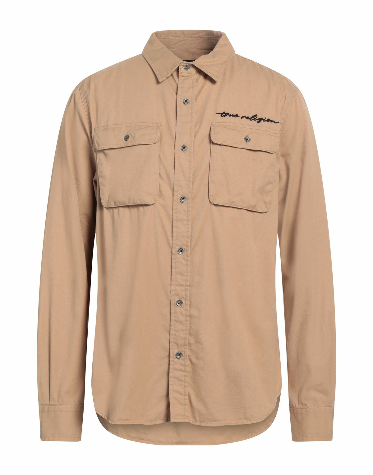 True Religion Mens Shirt in Camel
