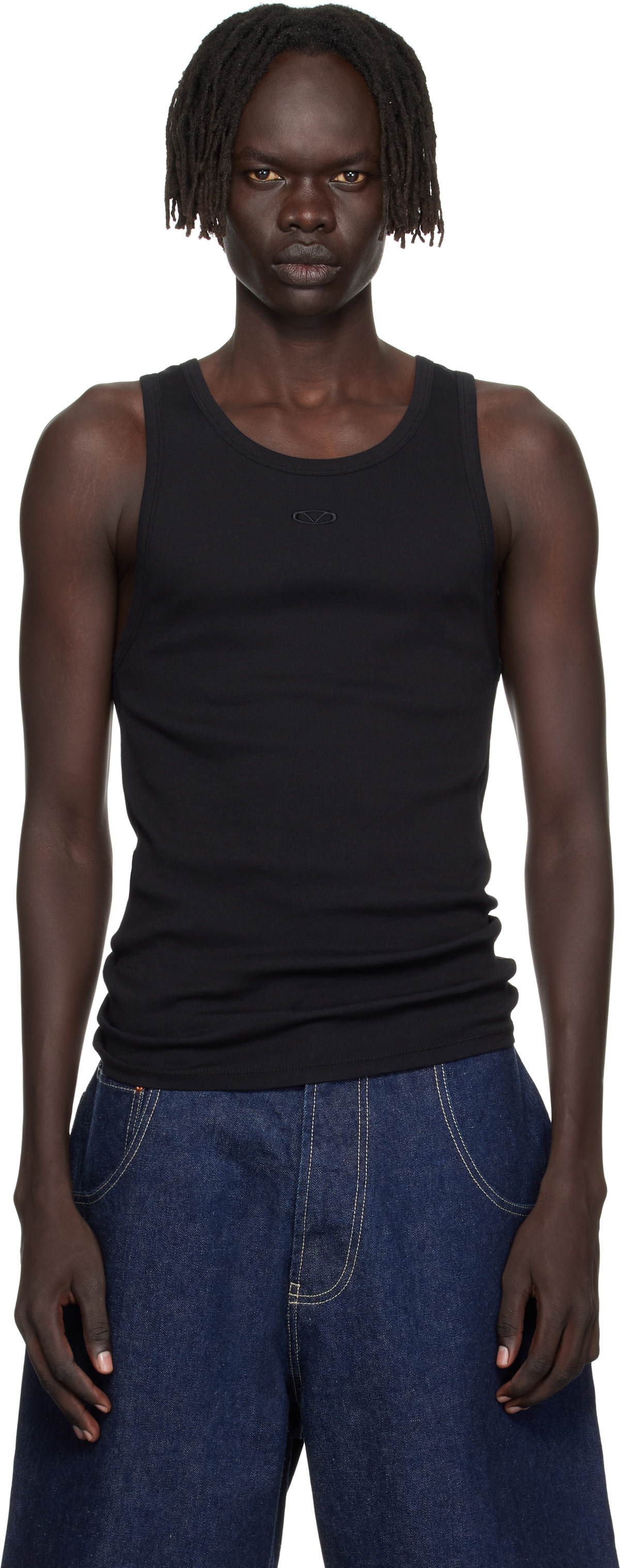 VETEMENTS Black 'I'm Perfect You Adjust' Tank Top Vetements
