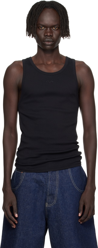 Photo: VETEMENTS Black Oval Logo Tank Top