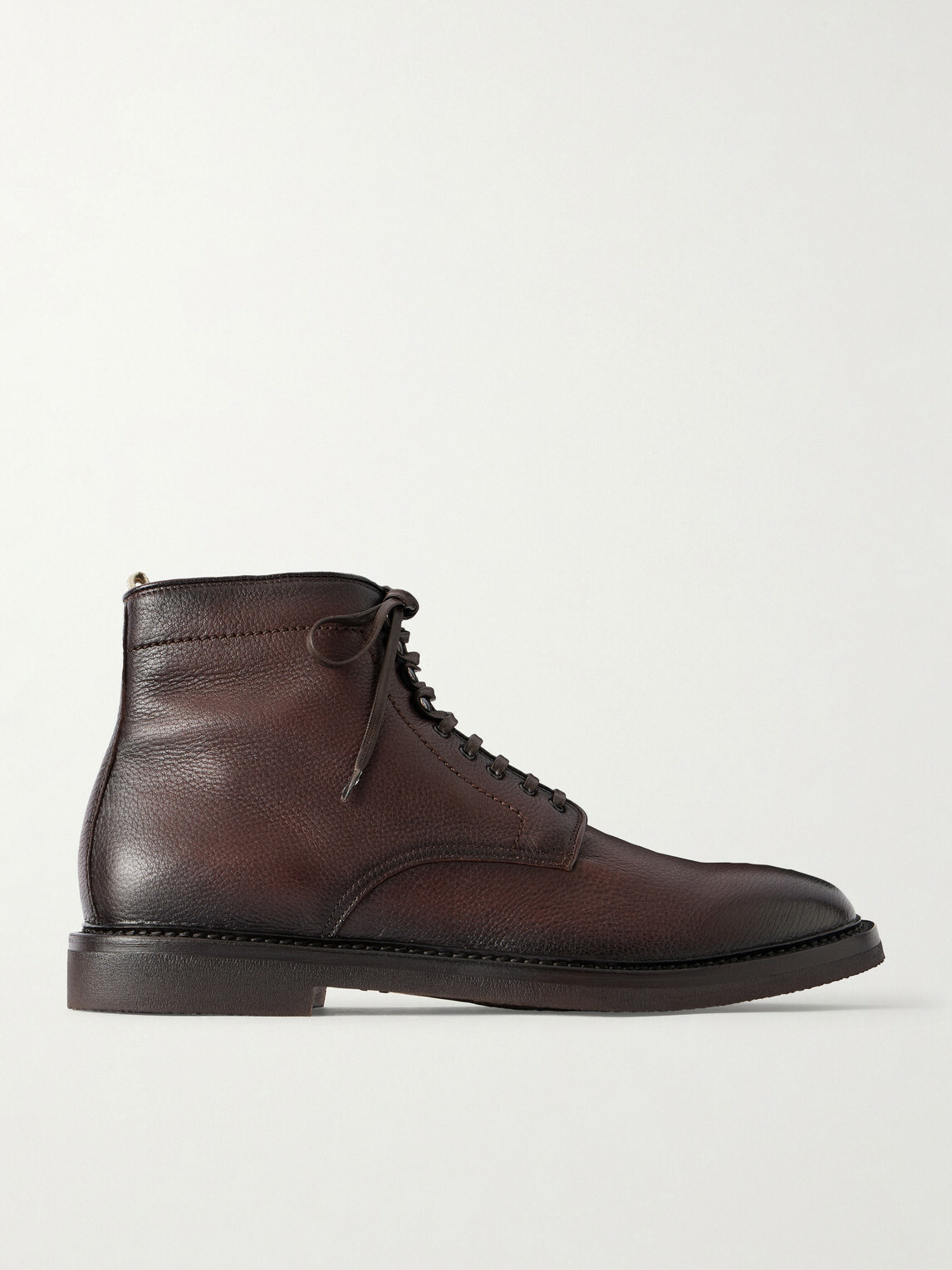 Officine Creative - Hopkins Flexi 203 Leather Lace-Up Boots - Brown