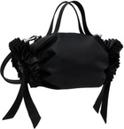 Simone Rocha Black Mini Double Ribbon Rosette Bag
