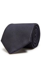 Canali Checked Silk tie - Navy - One Size