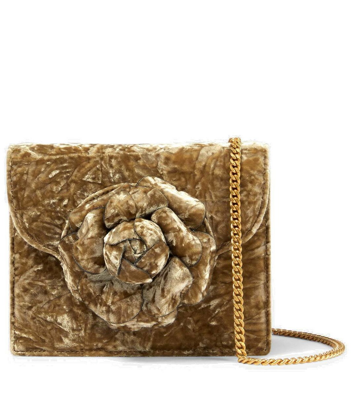 Photo: Oscar de la Renta Tro Mini velvet crossbody bag