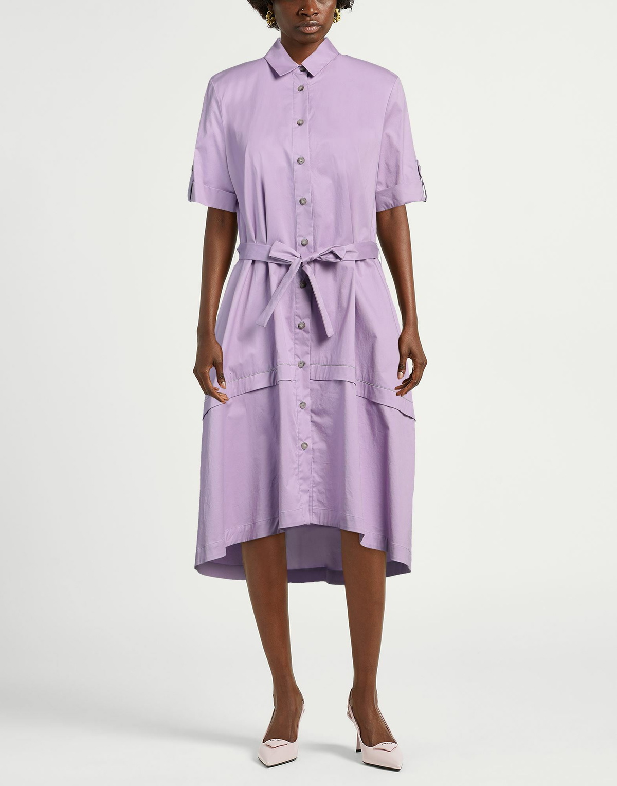 Peserico Womens Midi dress Lilac
