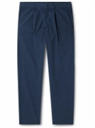 NN07 - Frey 1856 Tapered Cotton-Blend Twill Trousers - Blue