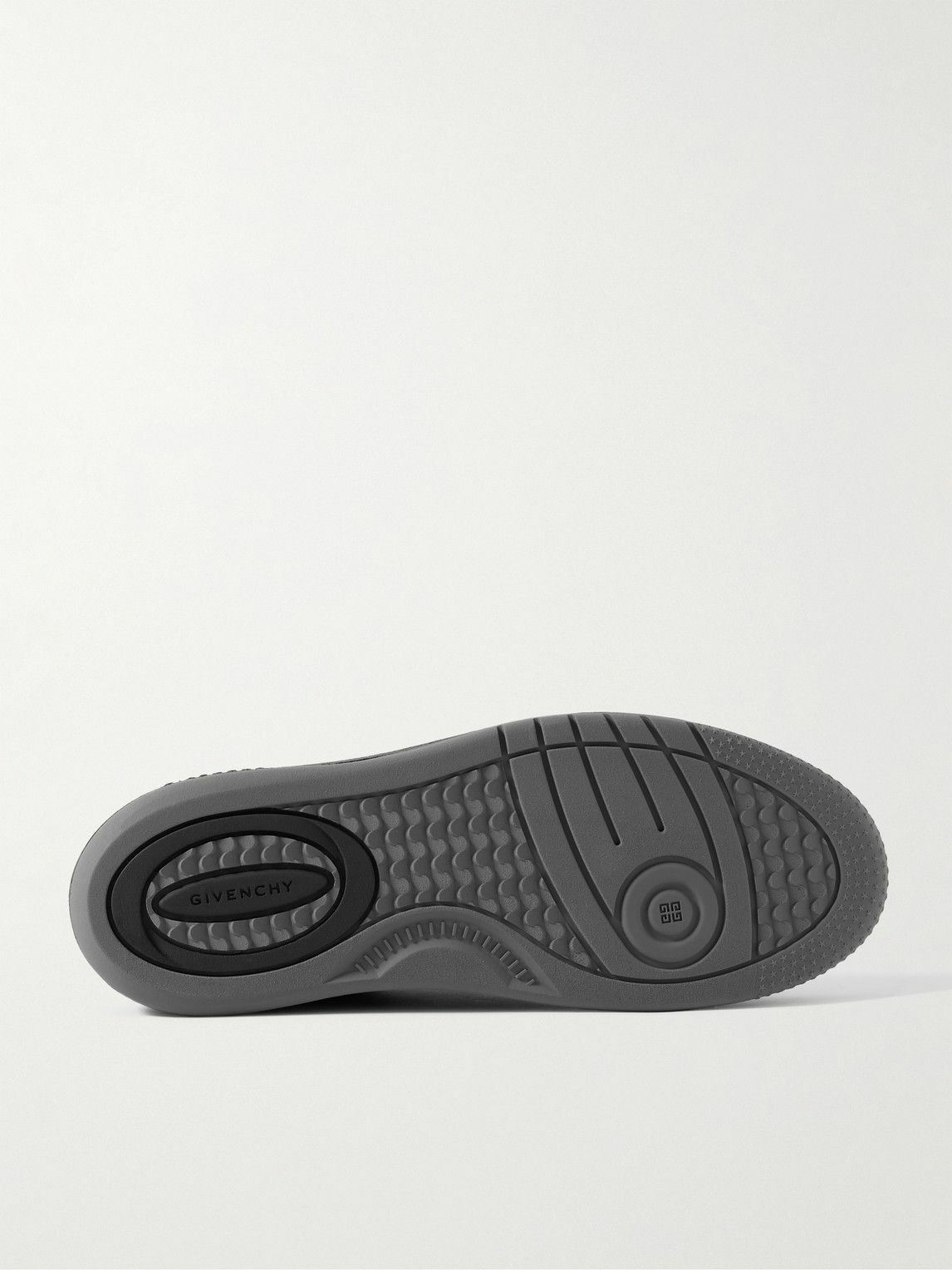 Givenchy - Suede-Trimmed Leather Sneakers - Black