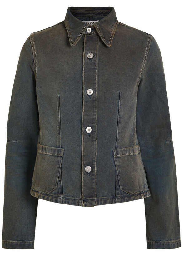 Photo: Our Legacy Union Darted Denim Jacket Black