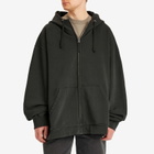 Maison Margiela Men's Numbers Jersey Hoodie in Washed Black