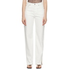 Ksubi Off-White Playback Splits Jeans