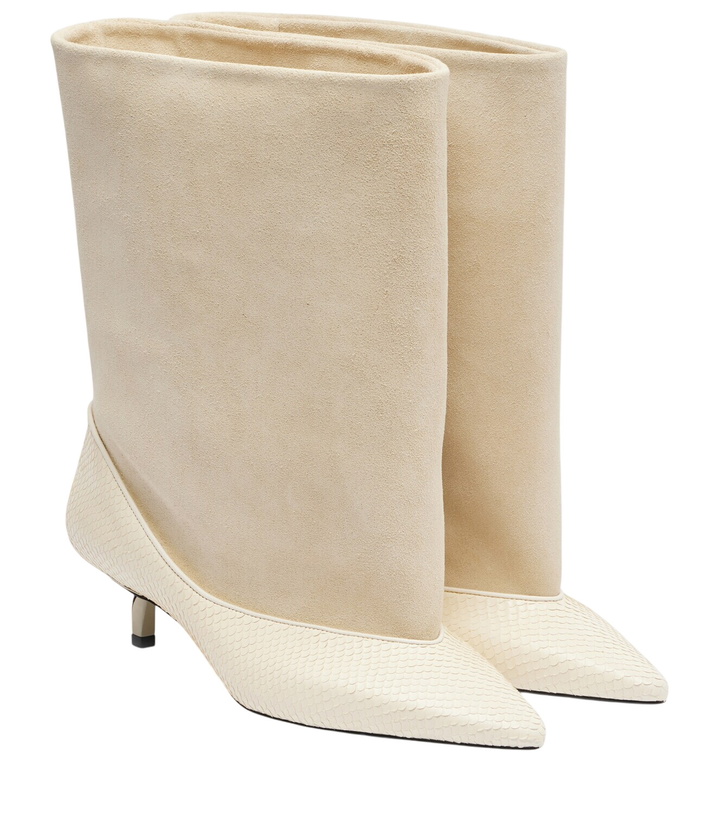 Photo: Jacquemus Tourni leather and suede ankle boots