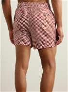 Onia - Charles Straight-Leg Mid-Length Printed Swim Shorts - Red