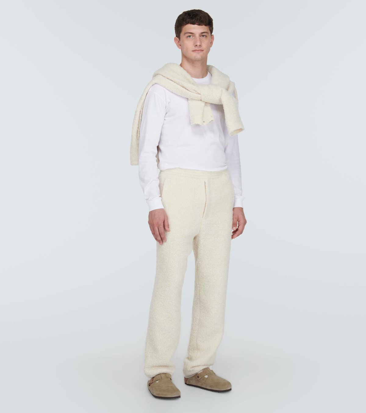 Auralee Straight leg wool and alpaca blend pants Auralee