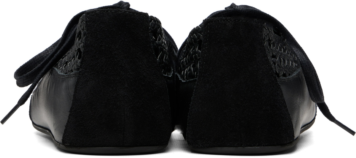 HEREU Black Esportiu Woven Loafers