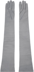 Maison Margiela Gray Nappa Long Gloves