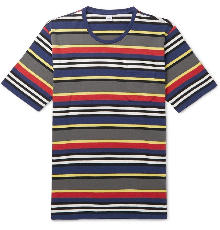 Photo: Aspesi - Slim-Fit Striped Cotton-Jersey T-Shirt - Multi