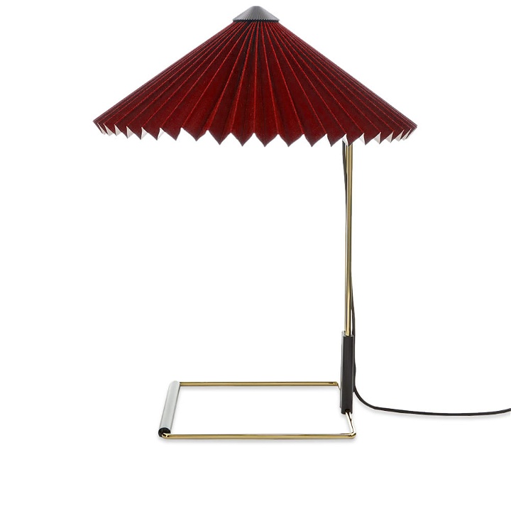 Photo: HAY Matin Table Lamp in Oxide Red