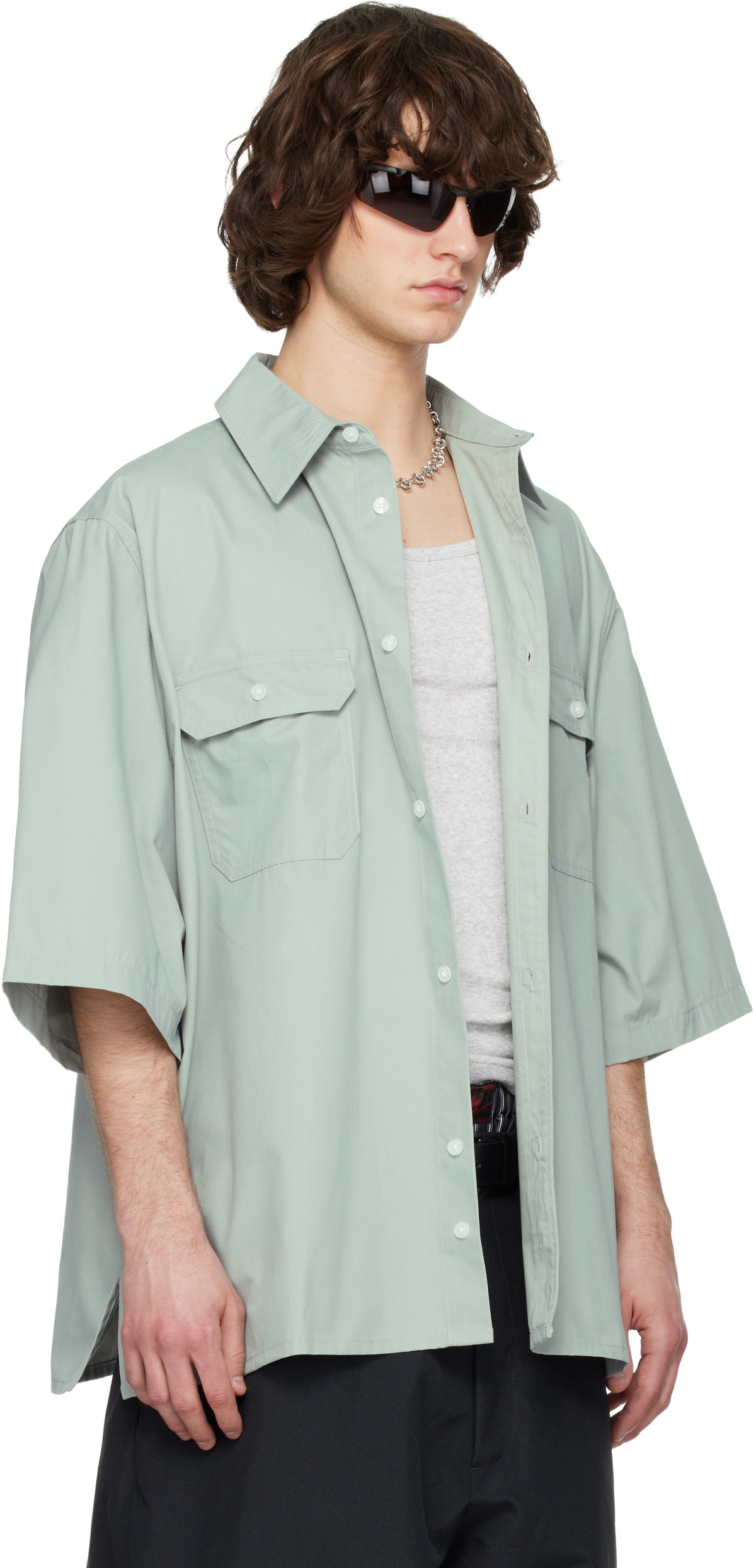 WILLY CHAVARRIA Blue SS Corcoran Shirt