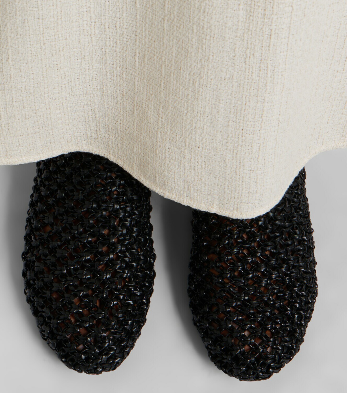 Souliers Martinez Mallorca woven leather mules