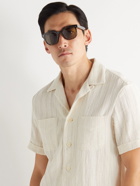 Brunello Cucinelli - Oliver Peoples Square-Frame Tortoiseshell Acetate Sunglasses