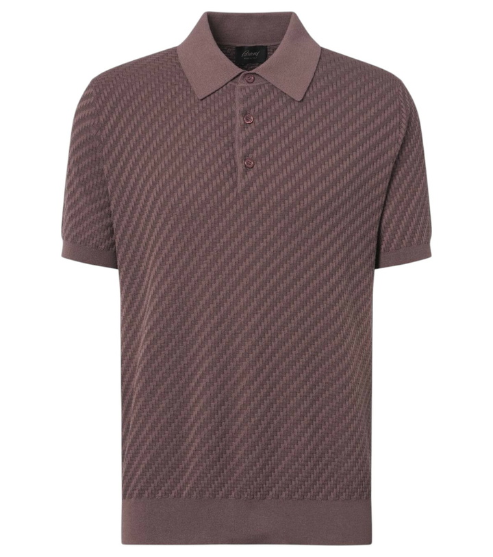 Photo: Brioni Cotton, silk, and cashmere polo shirt