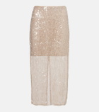Veronica Beard Allora sequined midi skirt