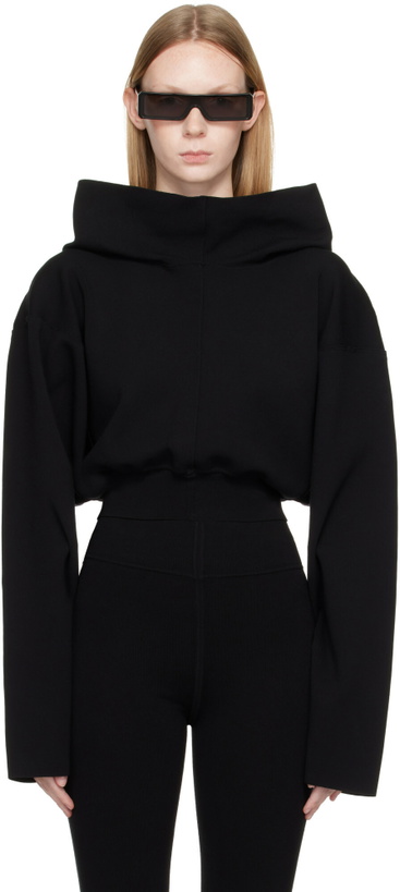 Photo: Rick Owens Black Tower Pull Hoodie