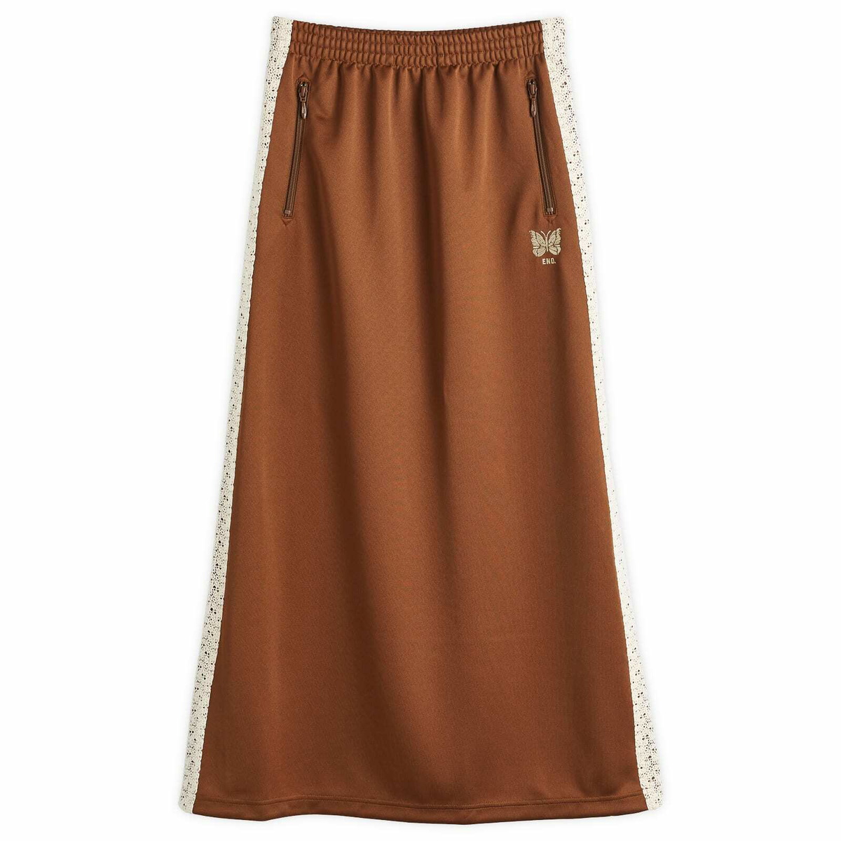END. x Needles Women's 'Rattan' String Fatigue Skirt in Brown
