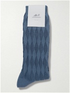 Mr P. - Jacquard-Knit Cotton-Blend Socks