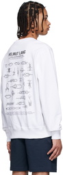 Helmut Lang White Cotton Sweatshirt